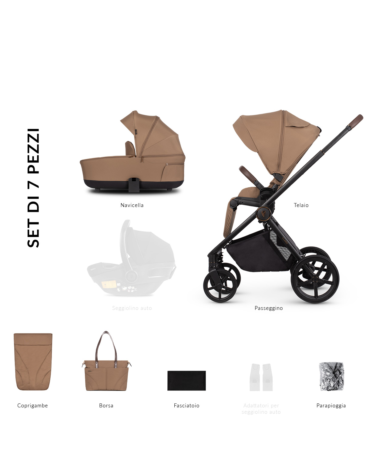 Venicci-Claro-Caramel-7-Piece-Bundle